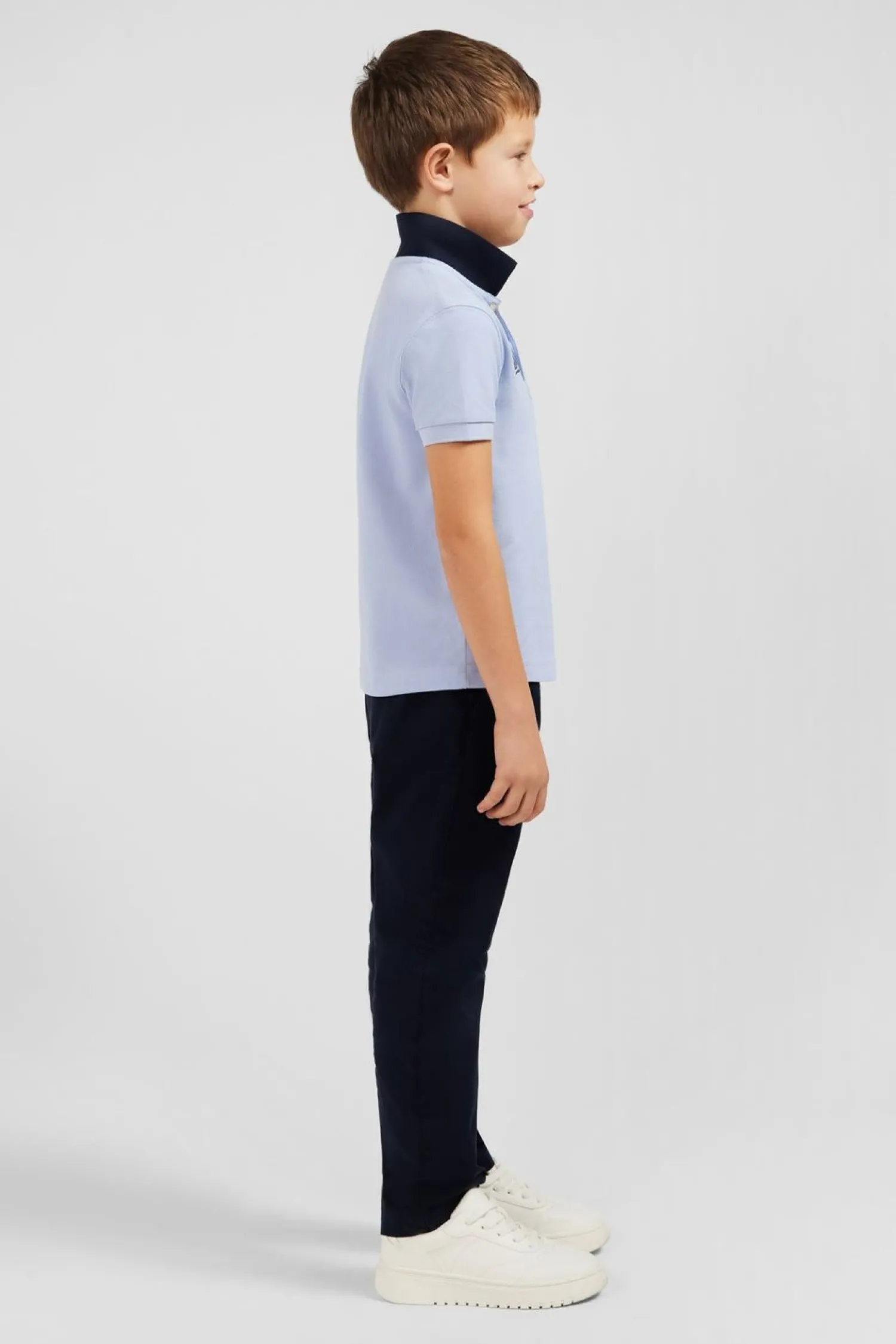 Clearance Polo Manches Courtes Ciel En Pique Coton Enfant Enfant