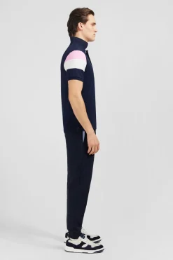 Best Poo anche Courte arine Tricoore En Pique Coton Detai Noeud Homme Polos