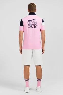 Sale Poo anche Courte Roe Tricoore En Pique Coton Detai Noeud Homme Polos