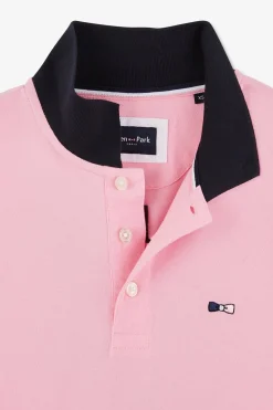 Sale Poo anche Courte Roe Tricoore En Pique Coton Detai Noeud Homme Polos