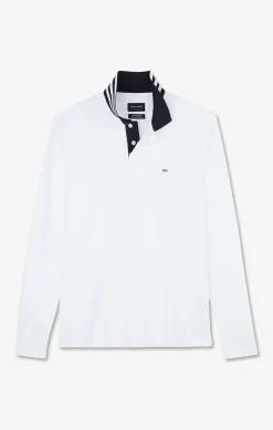 Outlet Poo anche ongue Banc En Coton Avec Co Contrate Homme Polos