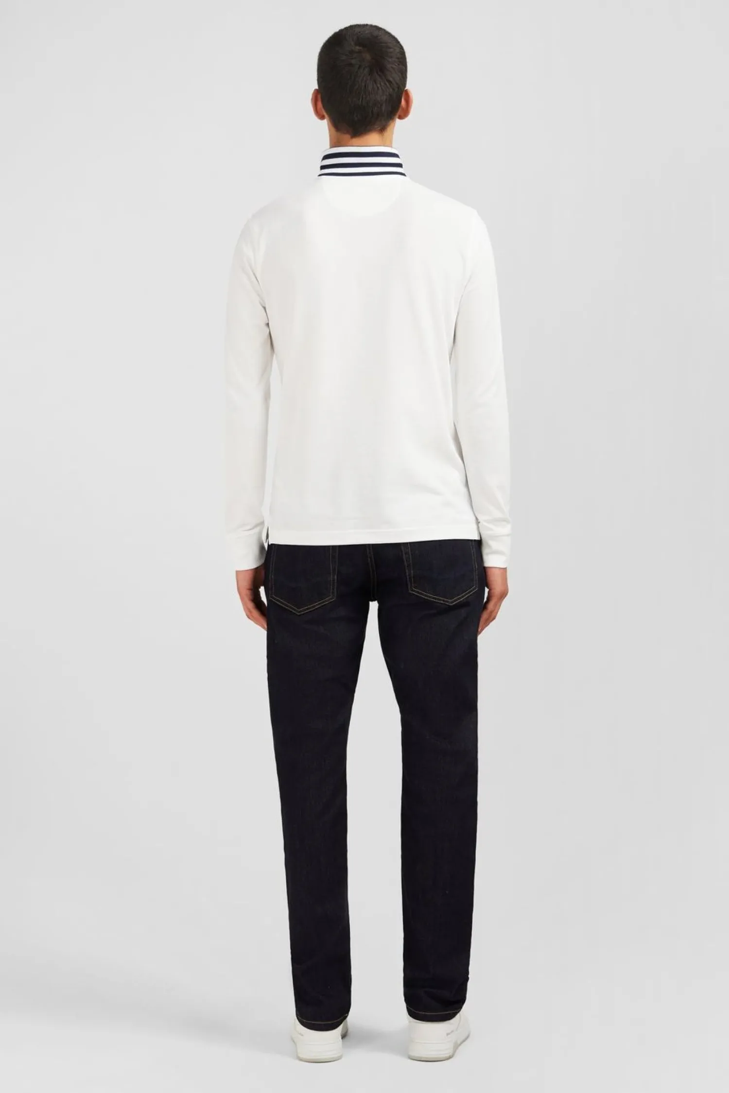 Outlet Poo anche ongue Banc En Coton Avec Co Contrate Homme Polos