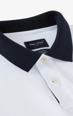 Outlet Poo anche ongue Banc En Coton Avec Co Contrate Homme Polos