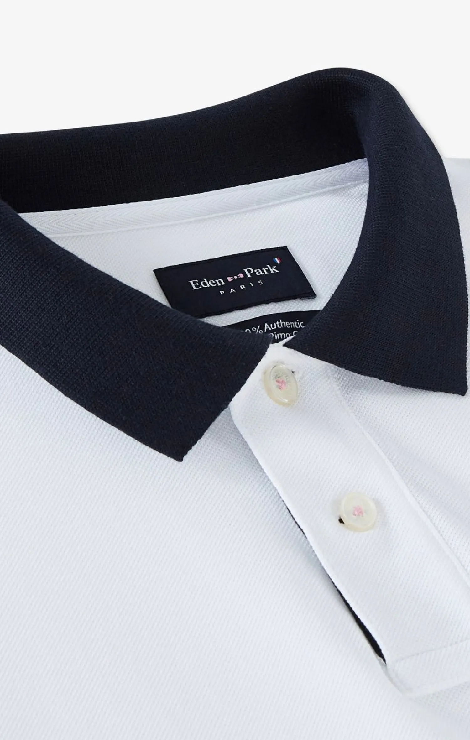 Outlet Poo anche ongue Banc En Coton Avec Co Contrate Homme Polos