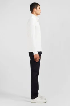 Outlet Poo anche ongue Banc Uni En Pique De Coton tretch Homme Polos