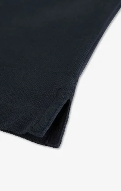 Poo anche ongue Noir En Coton Avec Co Contrate Homme Polos