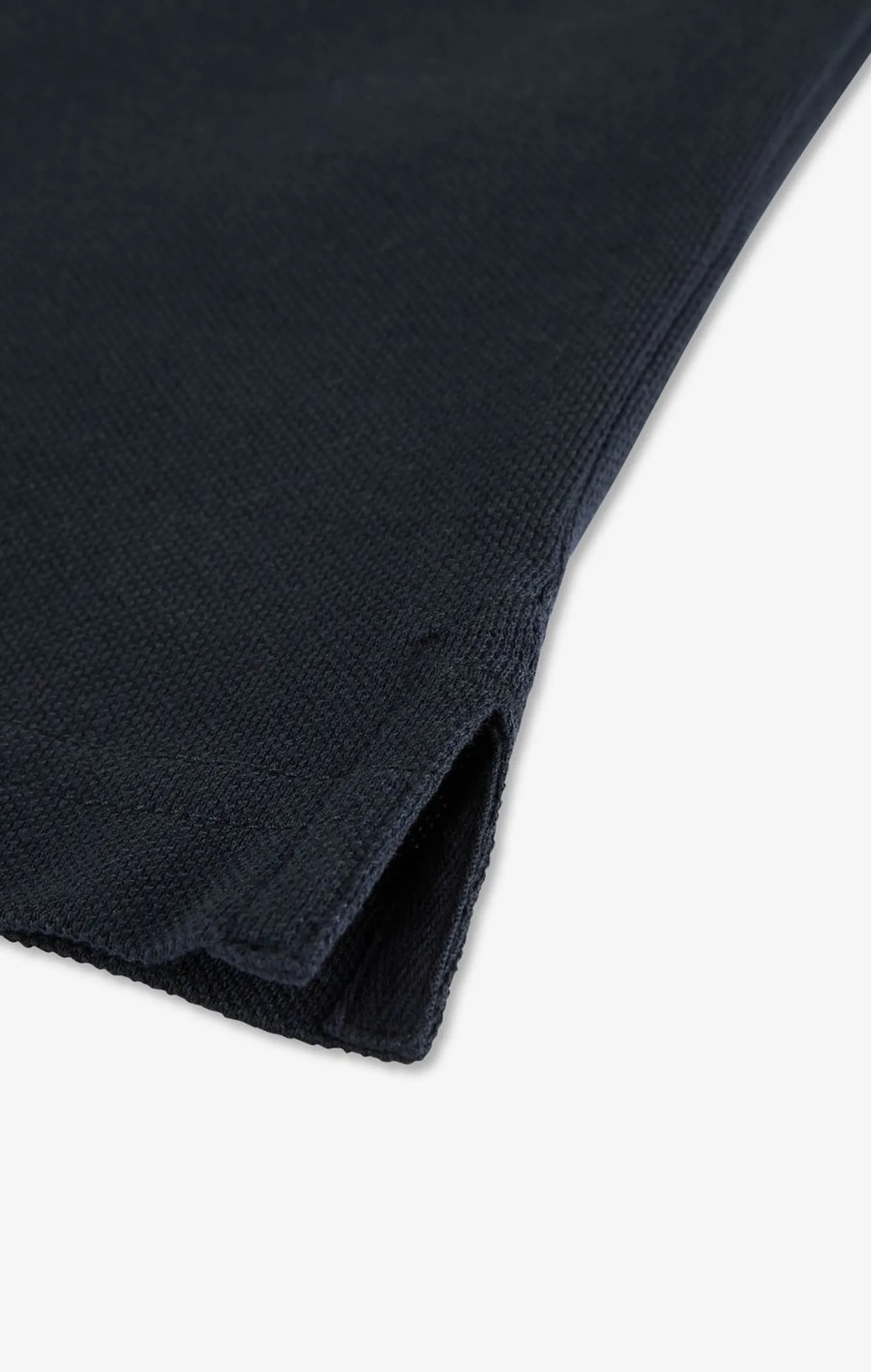 Poo anche ongue Noir En Coton Avec Co Contrate Homme Polos