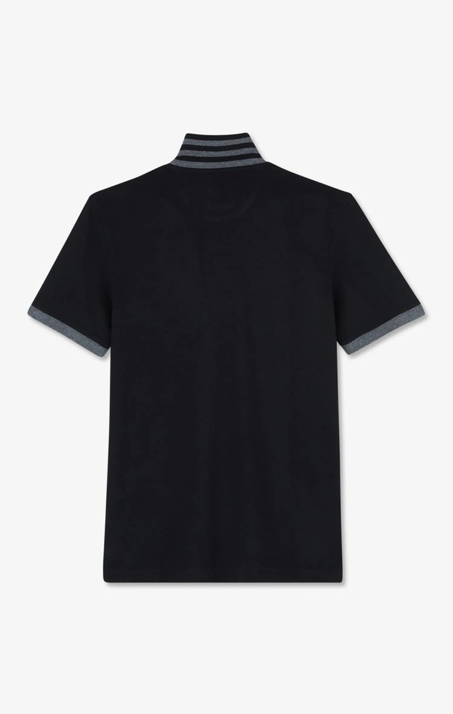 Hot Poo Noir En Coton Pia Avec Detai Contrate Homme Polos