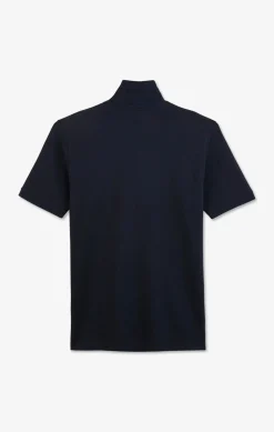 Clearance Poo Noir En Coton Pia tretch Homme Polos
