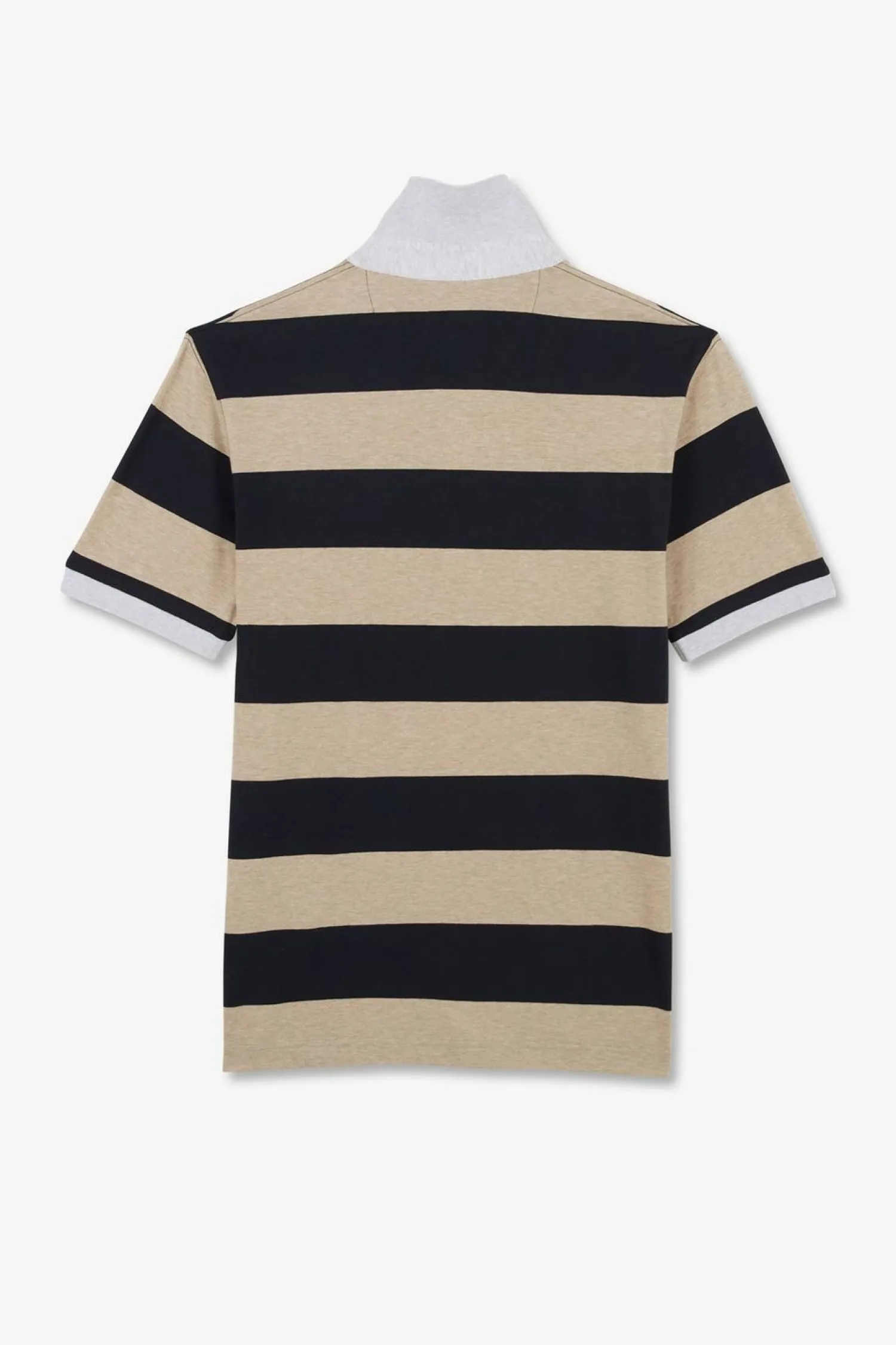 Online Poo Raye Beige A anche Courte Homme Polos