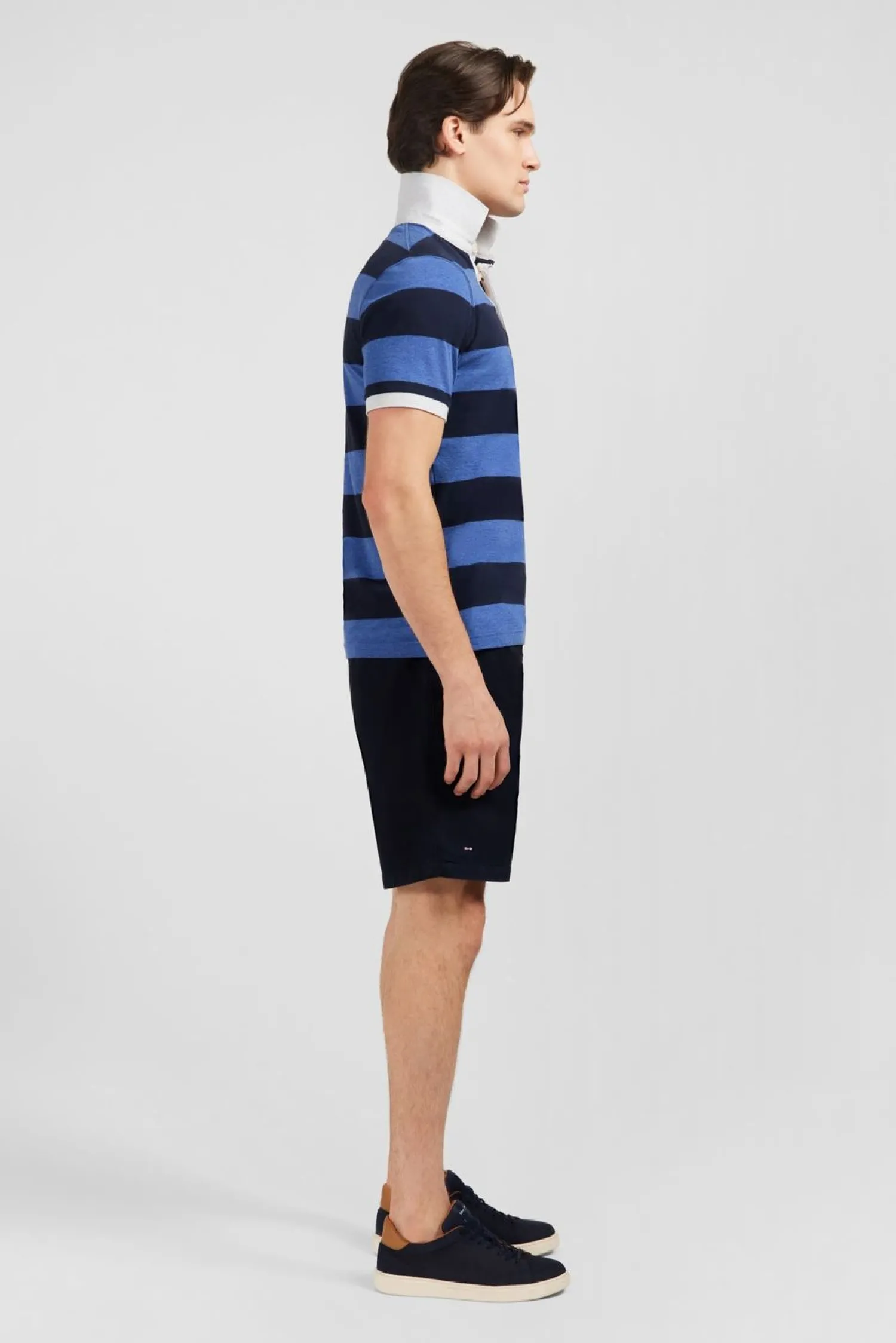 Best Poo Raye Beu A anche Courte Homme Polos