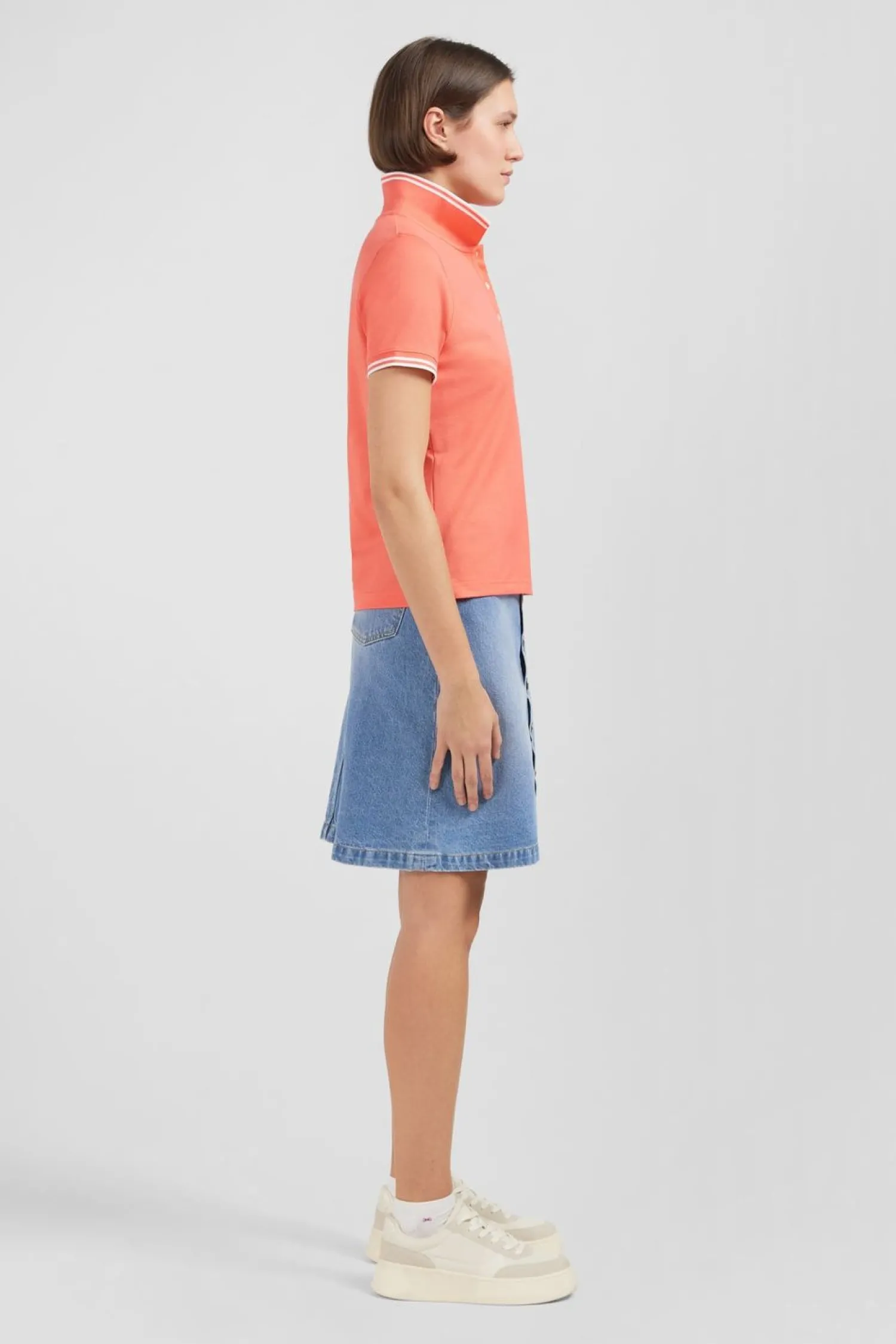 Online Poo Roe auon anche Courte En Coton Pia Femme Polos