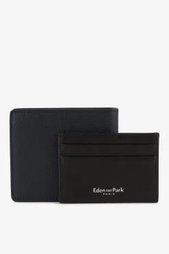 Clearance Porte Carte Et Portefeuille Italien Bleu Marine Homme Portes-Cartes