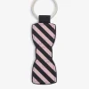 Sale Porte-Cles A Rayures Forme Noeud Papillon Homme Portes-Clefs