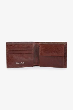Hot Porte Feuille En Cuir Marron Fonce Homme Portefeuilles