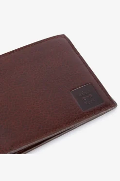 Hot Porte Feuille En Cuir Marron Fonce Homme Portefeuilles