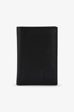 Outlet Porte Feuille Noir En Cuir Homme Portefeuilles