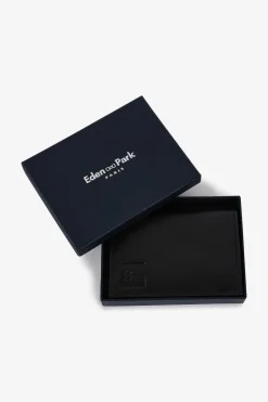 Outlet Porte Feuille Noir En Cuir Homme Portefeuilles