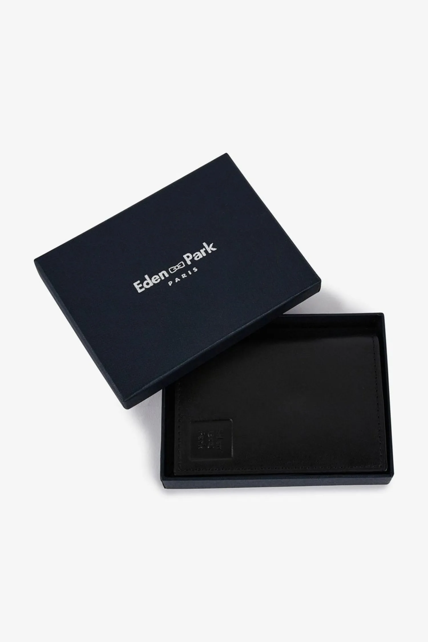 Outlet Porte Feuille Noir En Cuir Homme Portefeuilles