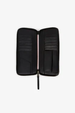 Online Portefeuille Noir Rectangulaire En Cuir Homme Portefeuilles