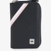 Hot Portefeuille Zippe Marine A Details Tricolores Homme Portefeuilles