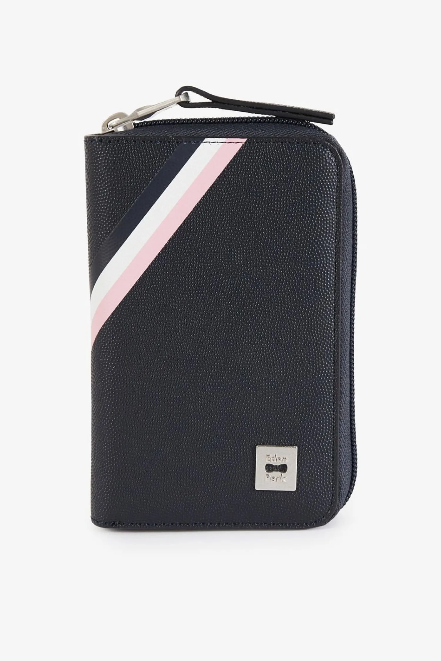 Hot Portefeuille Zippe Marine A Details Tricolores Homme Portefeuilles