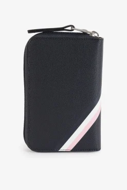 Hot Portefeuille Zippe Marine A Details Tricolores Homme Portefeuilles