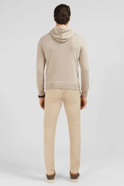 Hot Pu A Capuche Beige Homme Pulls