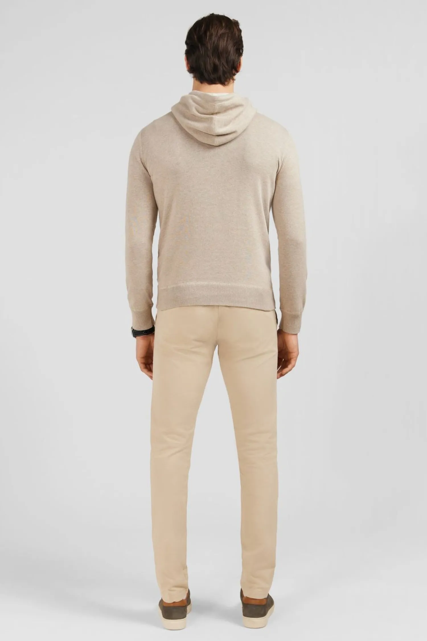 Hot Pu A Capuche Beige Homme Pulls