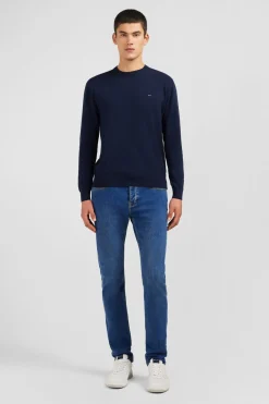 Hot Pu Beu arine A Co Rond En Coton Homme Pulls