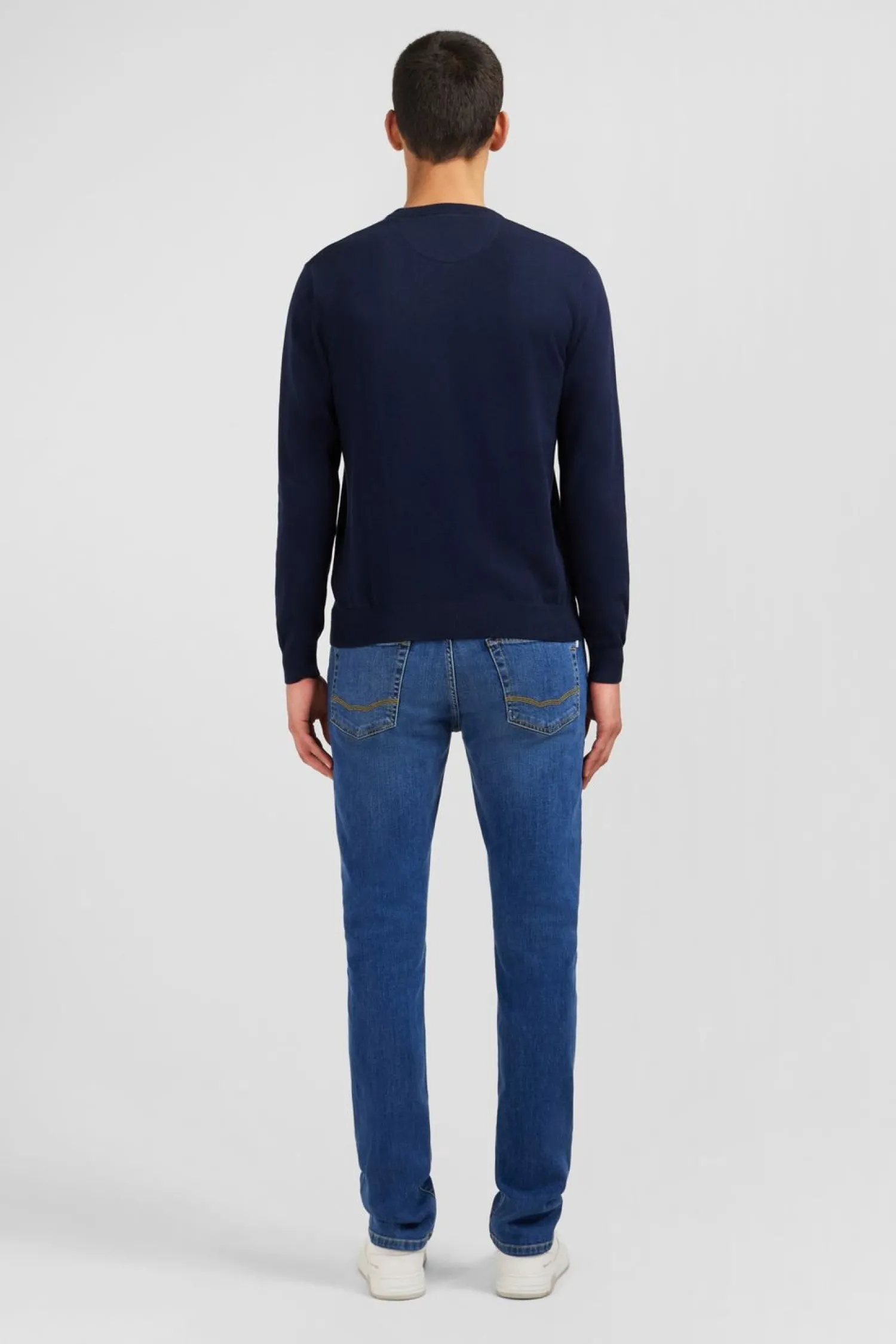 Hot Pu Beu arine A Co Rond En Coton Homme Pulls