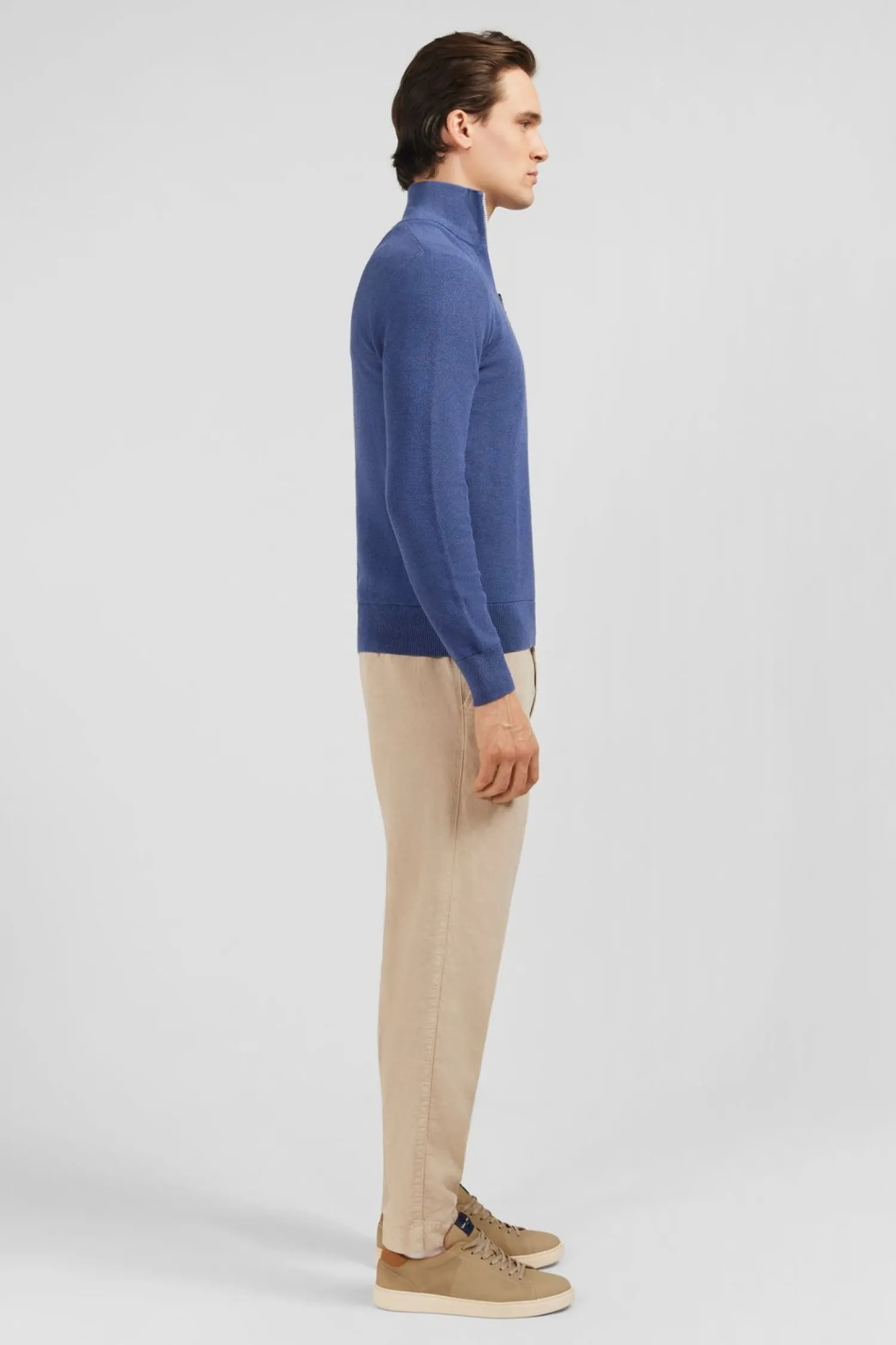 Discount Pu Co Caionneur Zippe En Coton Beu Homme Pulls