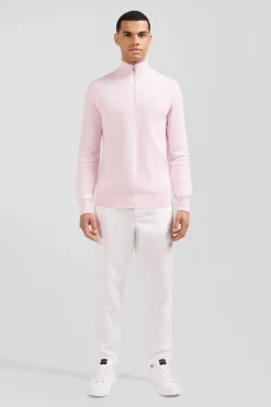 New Pu Co Caionneur Zippe En Coton Roe Homme Pulls