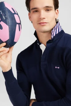 Discount Pu Co aiot arine A Jeux De aie En Coton Homme Maillots De Rugby