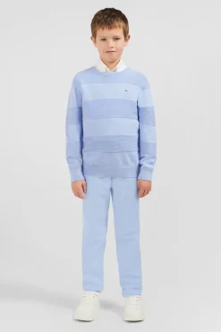 Outlet Pull Col Rond Ciel Jeux De Maille En Coton Enfant Enfant