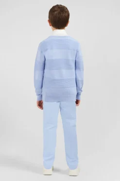 Outlet Pull Col Rond Ciel Jeux De Maille En Coton Enfant Enfant