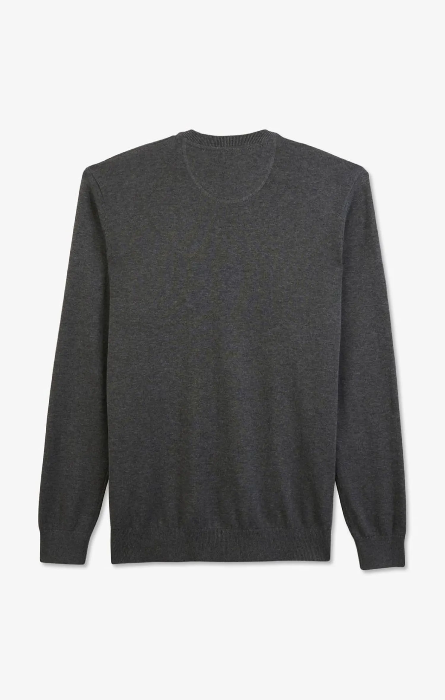 Outlet Pu Gri A Co Rond En Coton Homme Pulls