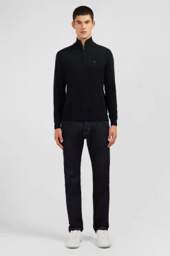 Sale Pu Noir A Co Caionneur En Coton Homme Pulls