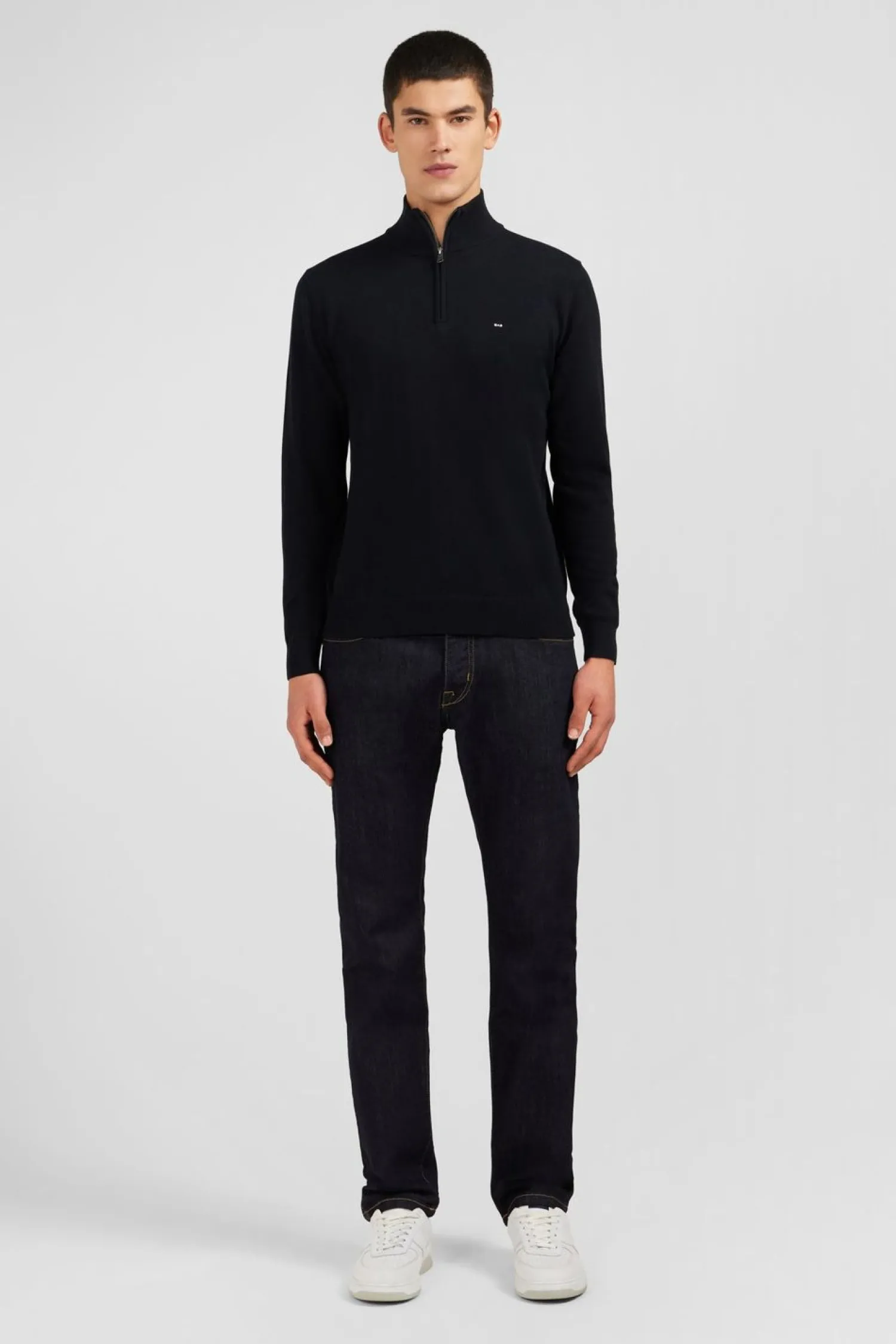 Sale Pu Noir A Co Caionneur En Coton Homme Pulls