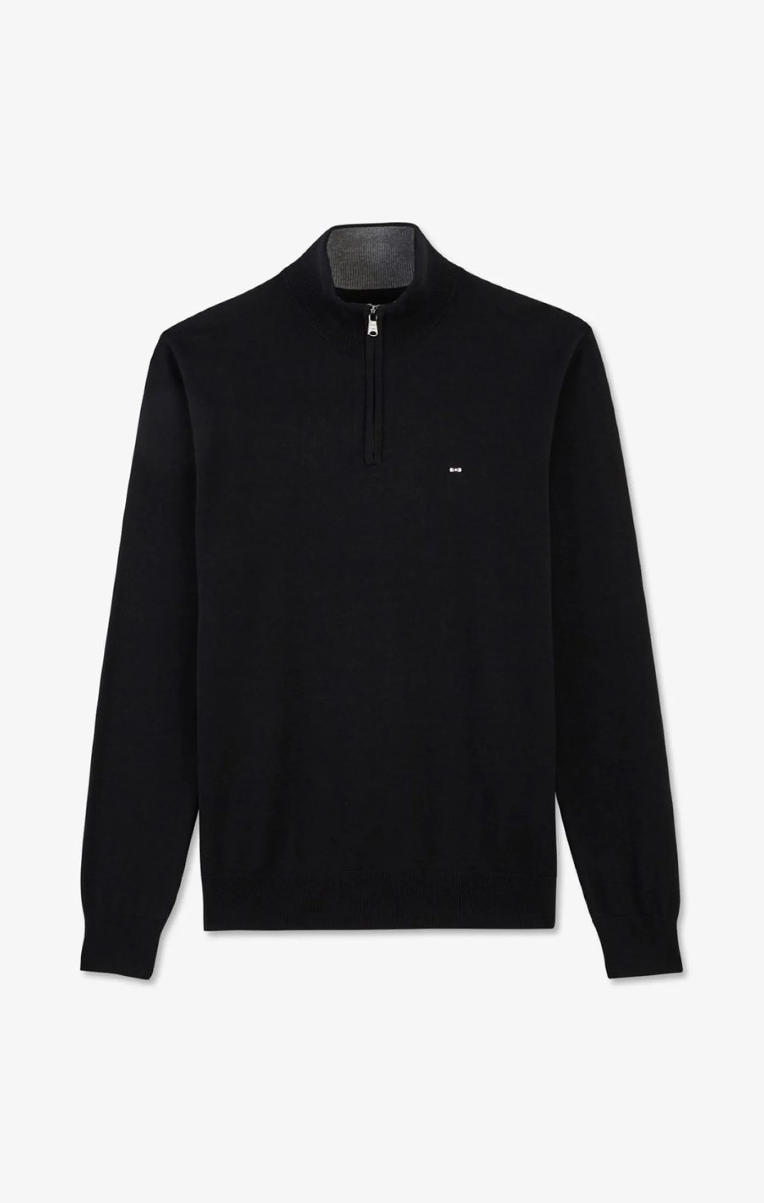 Sale Pu Noir A Co Caionneur En Coton Homme Pulls
