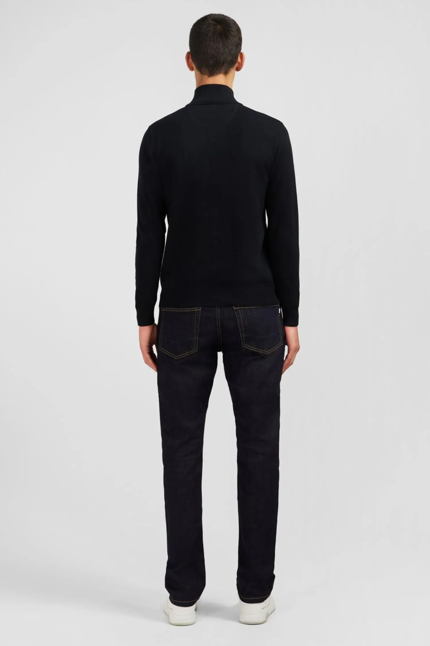 Sale Pu Noir A Co Caionneur En Coton Homme Pulls