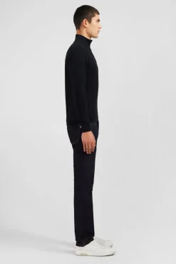 Sale Pu Noir A Co Caionneur En Coton Homme Pulls