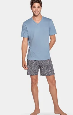 Best Pyjaa Court Cie A icro otif Feur En Jerey Coton Homme Pyjamas
