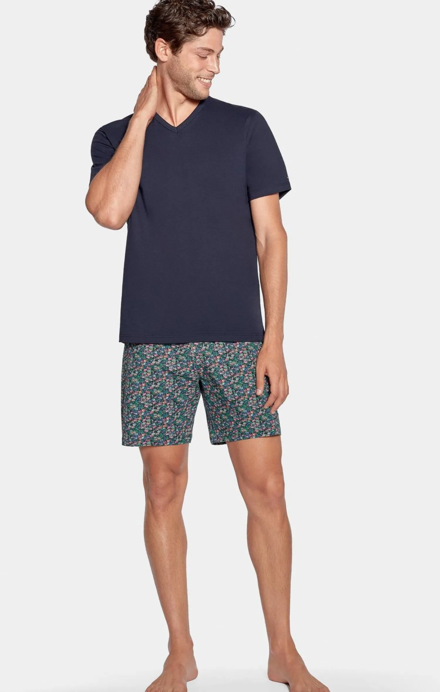 New Pyjaa Court arine A icro otif Feur En Jerey Coton Homme Pyjamas