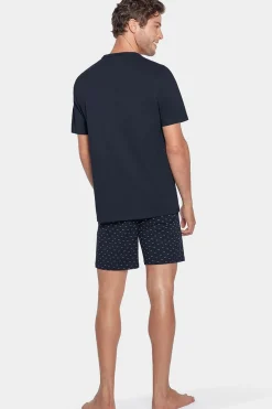 Best Pyjaa Court arine A hort icro otif En Jerey Coton Homme Pyjamas