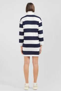 Best Robe A arge Rayure Bicoore Femme Robes