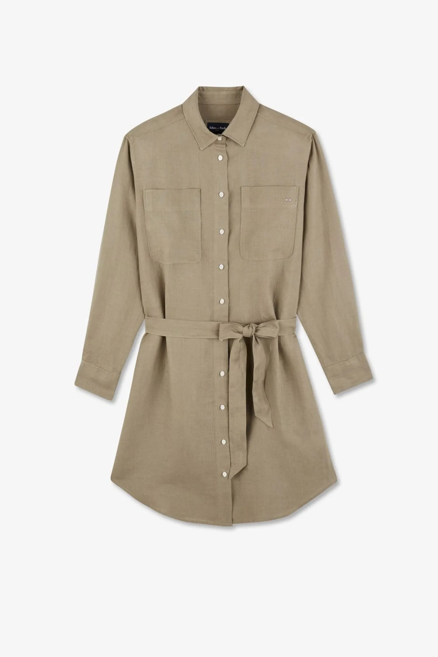 Outlet Robe Cheie En in Kaki Femme Robes