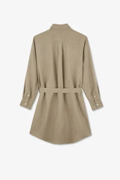 Outlet Robe Cheie En in Kaki Femme Robes