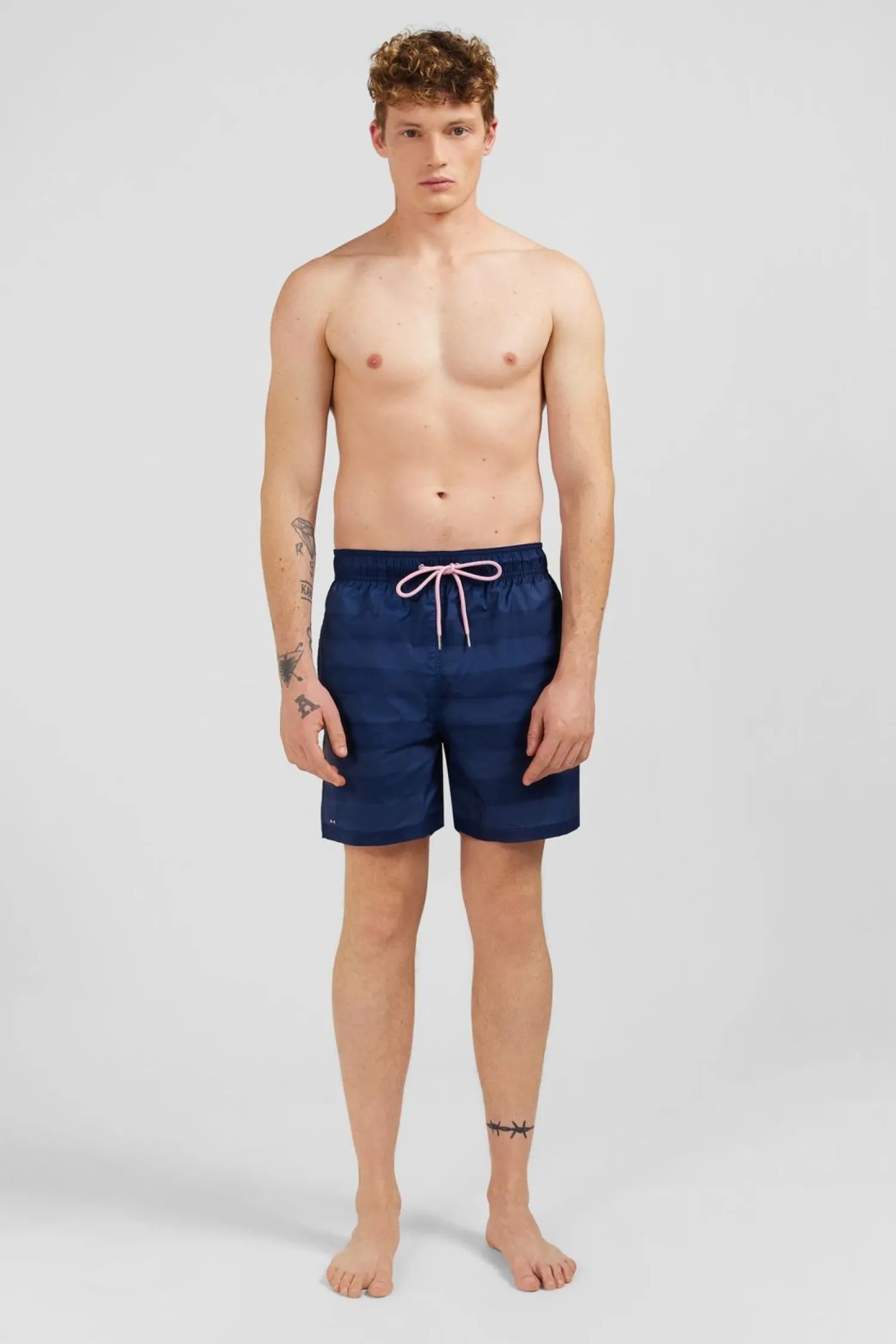 Outlet hort De Bain A Rayure Beu Homme Maillots De Bain