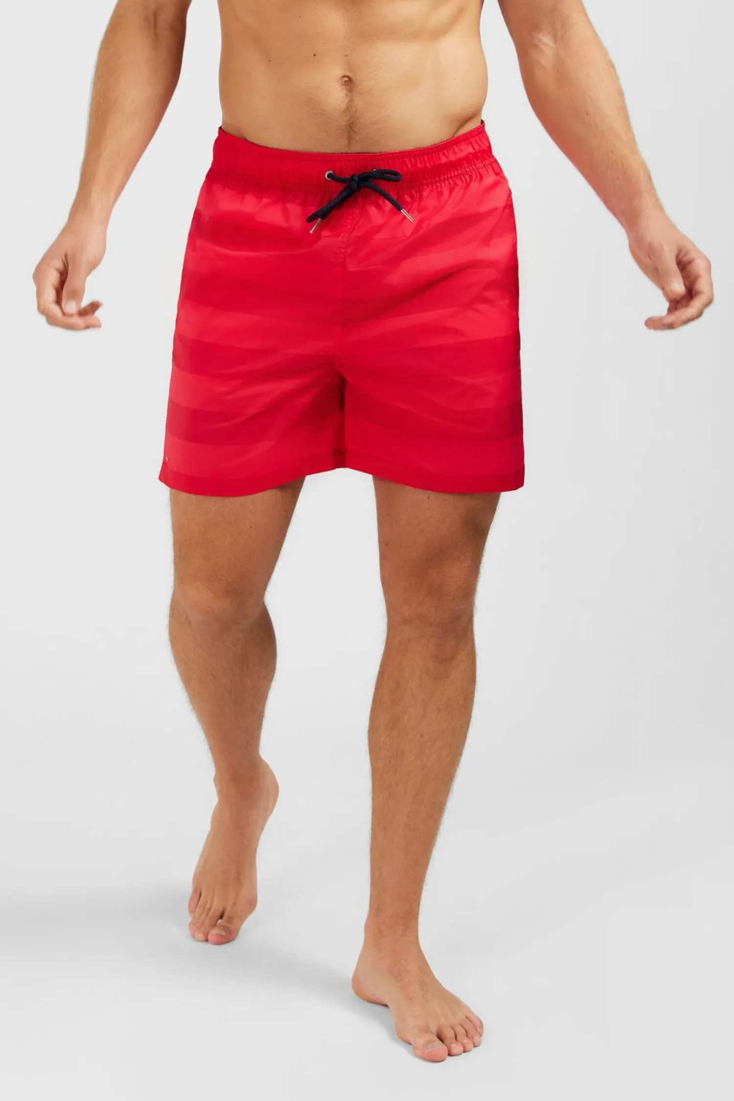 Discount hort De Bain A Rayure Rouge Homme Maillots De Bain